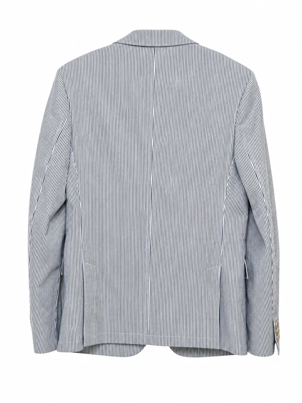 J. McLaughlin Suffolk Sport Coat in Fineline White Navy Men's Size 44 Cotton NWT